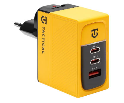 Ładowarka i akumulator Tactical Nett Warrior GaN 100W Yellow